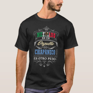 T-shirt Camisa Graciosa Para Hombre De Chiapas Mexique Y C