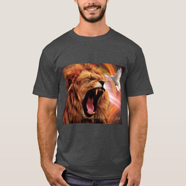 T-shirt camisa leão da tribo de Judá (Devant)