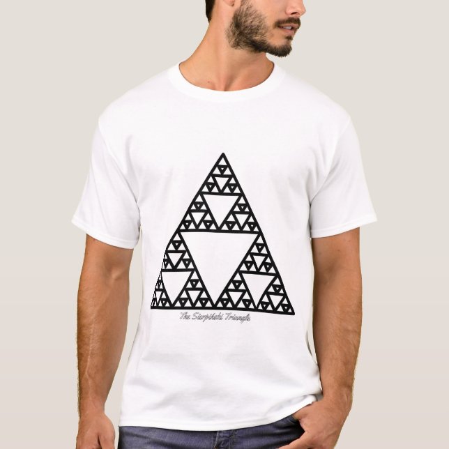 T-shirt Camisa Triângulo de Sierpiński (Devant)