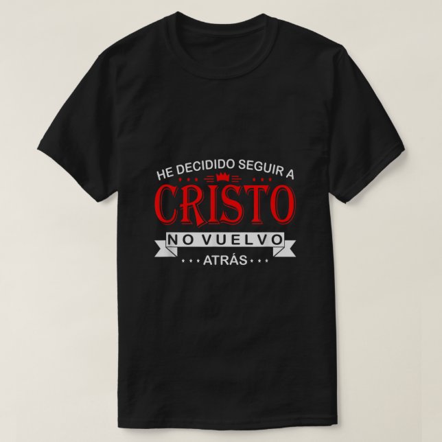 T-shirt camisas cristianas en espanol espagnol christian s (Design devant)