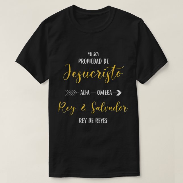 T-shirt Camisas Cristianas En Espanol espagnol christien (Design devant)