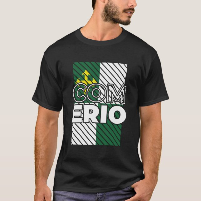 T-shirt Camisas De Puerto Rico Hecho En Comerio (Devant)