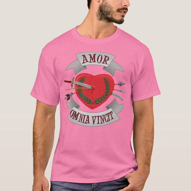 T-shirt Camiseta Amor Omnia Vincit (Devant)