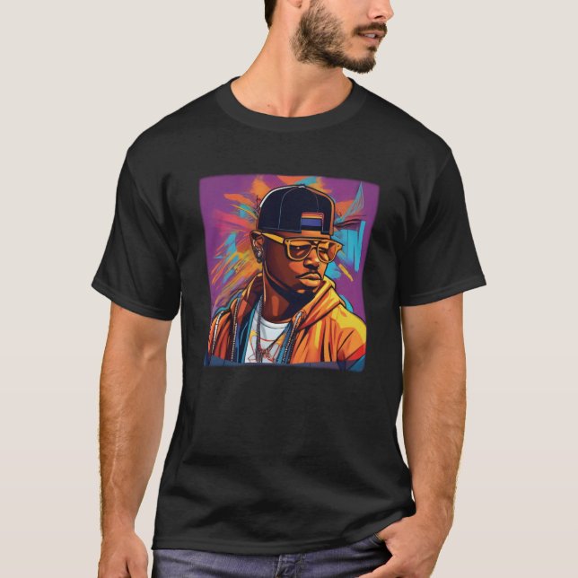 T-shirt Camiseta Básica - Street graffiti art Hip Hop (Devant)