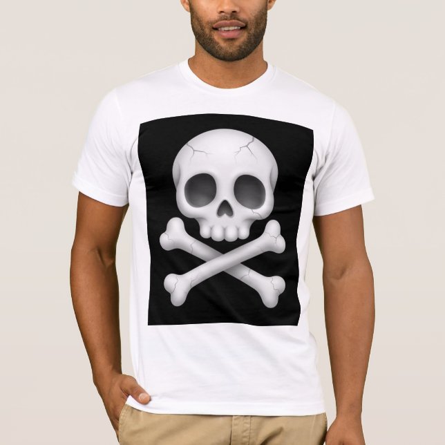 T-shirt Camiseta Bella+Canvas Crânio Polido (Devant)