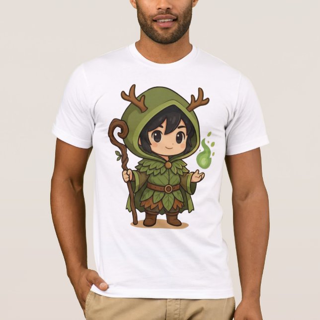 T-shirt Camiseta Bella+Canvas Druida Fofo (Devant)