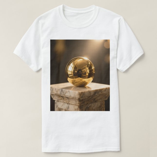 T-shirt Camiseta bola dourada (Design devant)