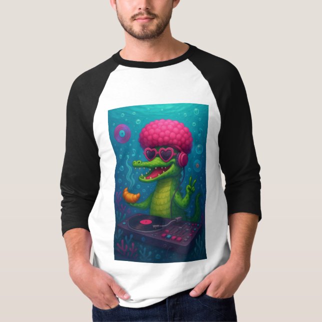 T-shirt Camiseta Cocodrilo Cósmico  (Devant)
