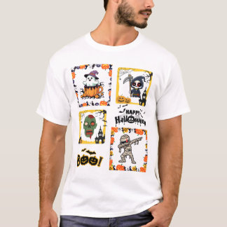 T-shirt Camiseta Collage de Terror