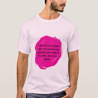 T-shirt Camiseta con camisa motivadora
