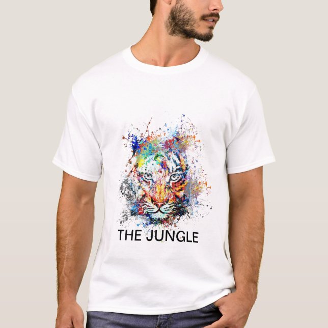 T-shirt Camiseta con diseño de tigre (Devant)