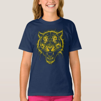 T-shirt Camiseta con tigre eléctrico