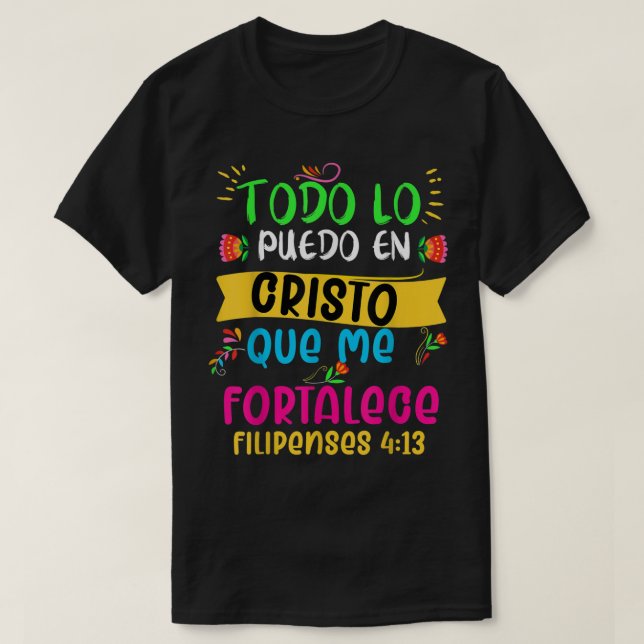 T-shirt Camiseta cristiana en espanol (Design devant)