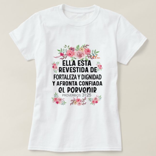 T-shirt Camiseta cristiana en espanol (Design devant)