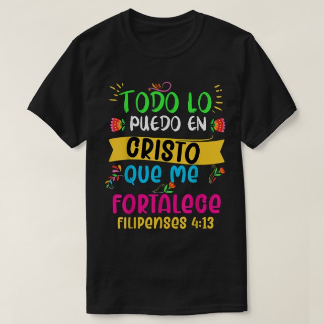 T-shirt Camiseta cristiana en espanol (Design devant)
