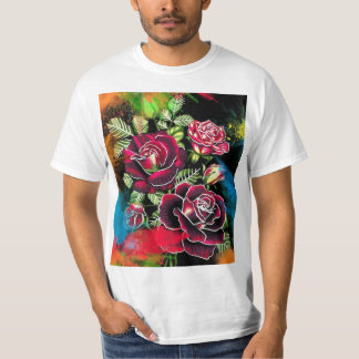 T-shirt  camiseta   de flor