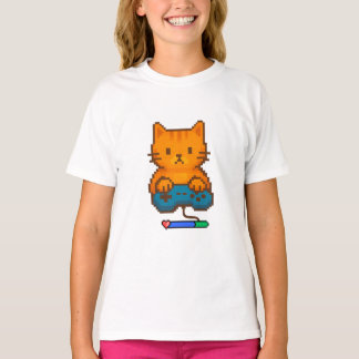 T-shirt Camiseta de gato gamer