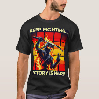 T-shirt Camiseta de Ninya y Mensaje Motivacional