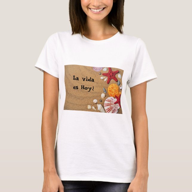 T-shirt Camiseta de playa  mujer (Devant)