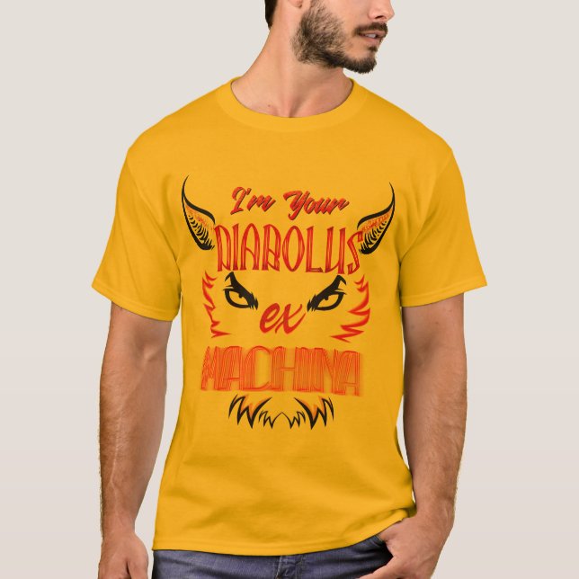 T-shirt Camiseta Diabolus Est Machina (Devant)