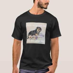 T-shirt Camiseta dime como eres con los animaux