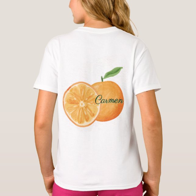 T-shirt Camiseta Dulce Tropical: naranja (Dos)
