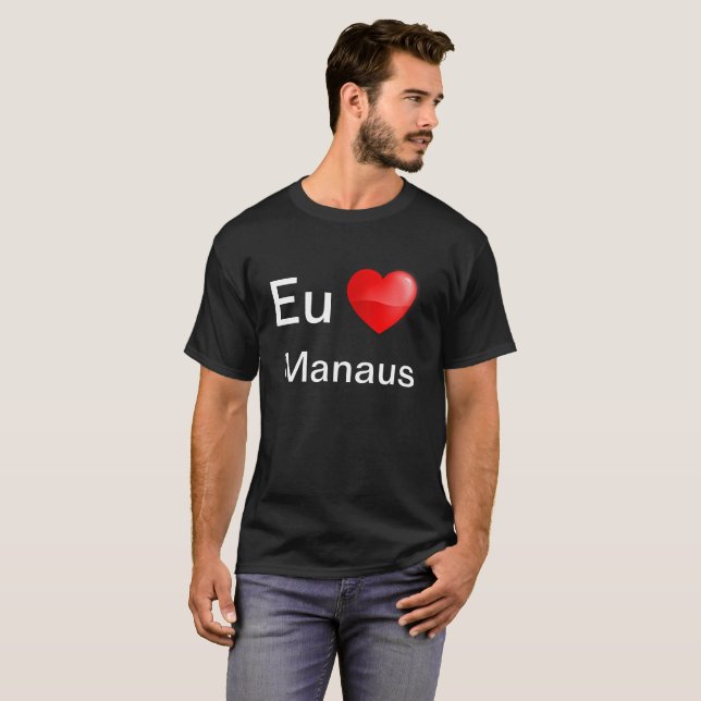 T-shirt Camiseta Eu amo Manaus (Devant entier)