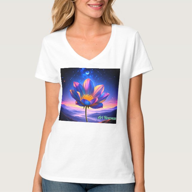 T-shirt camiseta feminina Art Nouveau (Devant)