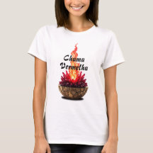 Camiseta Feminina Básica Chama Sagrada-6