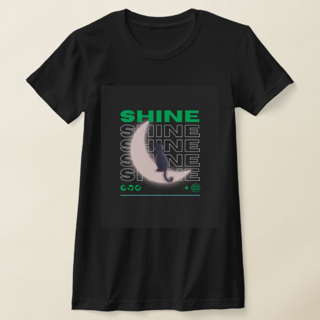 T-shirt Camiseta feminina preta  (Poser)