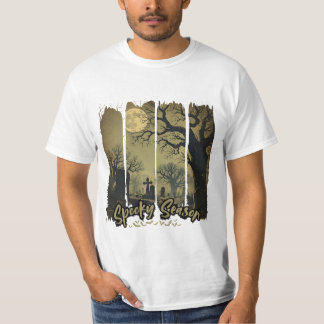 T-shirt Camiseta Gótica de Halloween Spooky Season