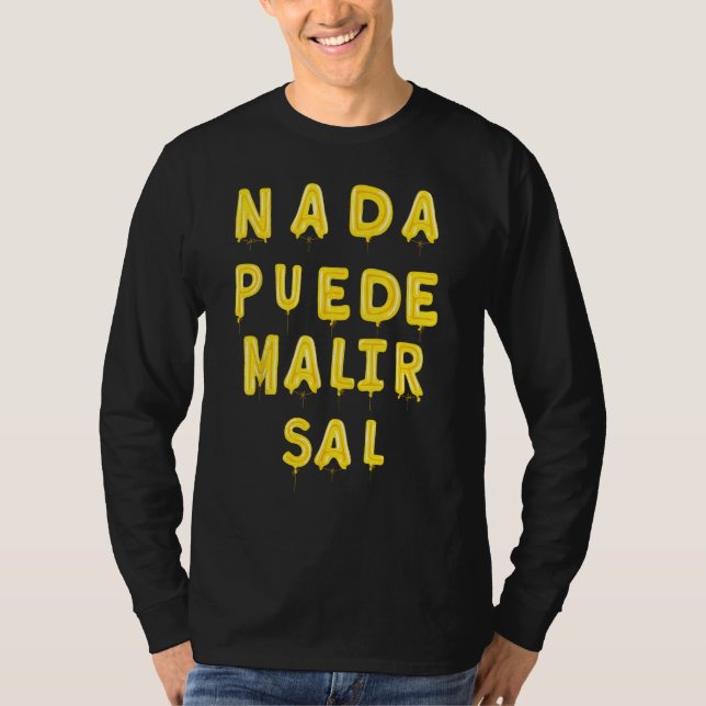 T-shirt Camiseta Graciosa Para Latinos Hispanos in Spanish (Devant)