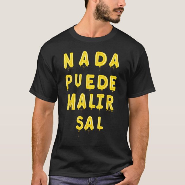 T-shirt Camiseta Graciosa Para Latinos Hispanos in Spanish (Devant)