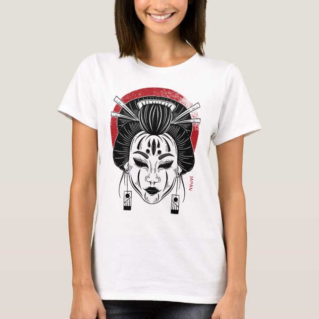 T-shirt Camiseta gueixa/ Japão (Devant)