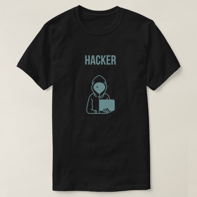 T-shirt camiseta hacker (Design devant)