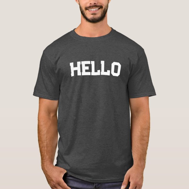 T-shirt Camiseta hello (Devant)