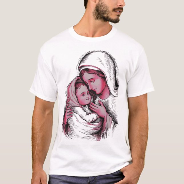 T-shirt Camiseta Holy Mary (Devant)
