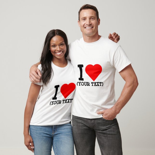 T-shirt Camiseta I LOVE reutilizable (Unisexe)