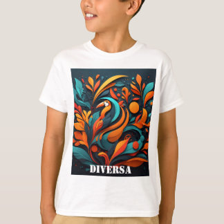 T-shirt Camiseta Infantil Arte Simbólico de Naturaleza