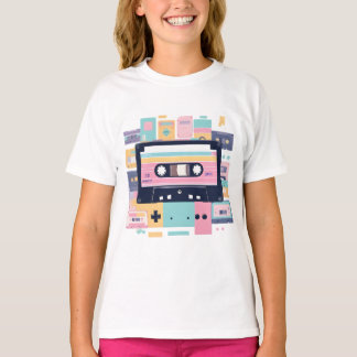 T-shirt Camiseta Juvenil Feminina Básica Retrô-1