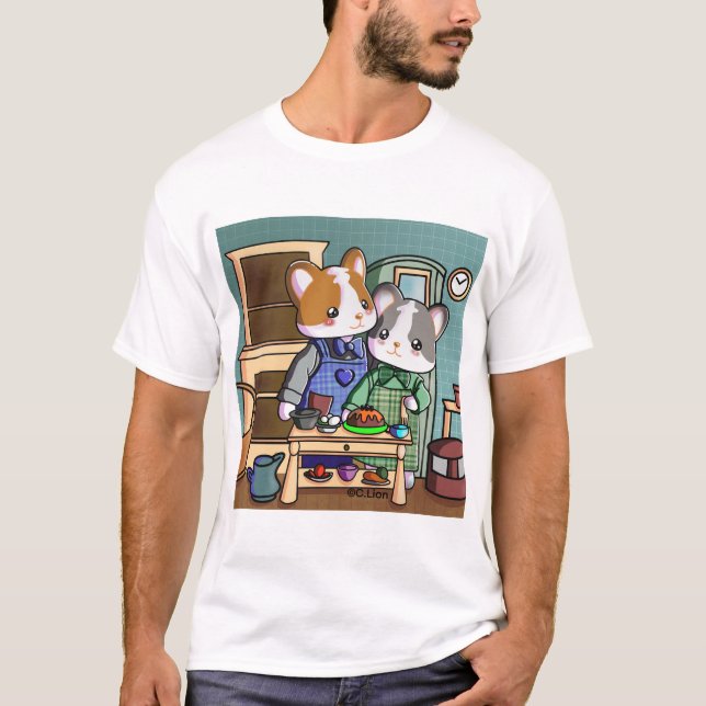 T-shirt Camiseta kawaii cocina (Devant)