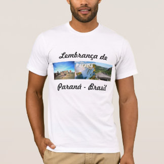 T-shirt Camiseta lembrança de Paraná Brasil