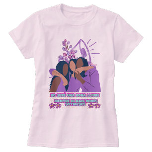 T-shirt Camiseta manga corta femenina para chicas valiente