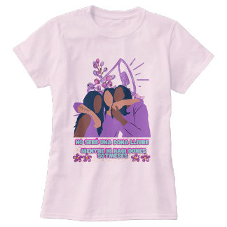 T-shirt Camiseta manga corta femenina para chicas valiente