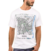 Camiseta mapa minimalista Valencia - Color Natural