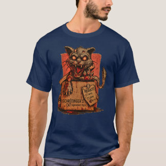 T-shirt Camiseta Masc. Schrodinger's Zombie Cat - Front