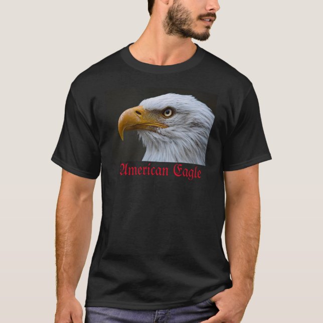 T-shirt Camiseta Masculina Aigle Américain. (Devant)