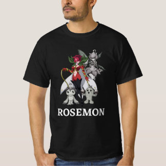T-shirt Camiseta Masculina Digimon Tri Rosemon