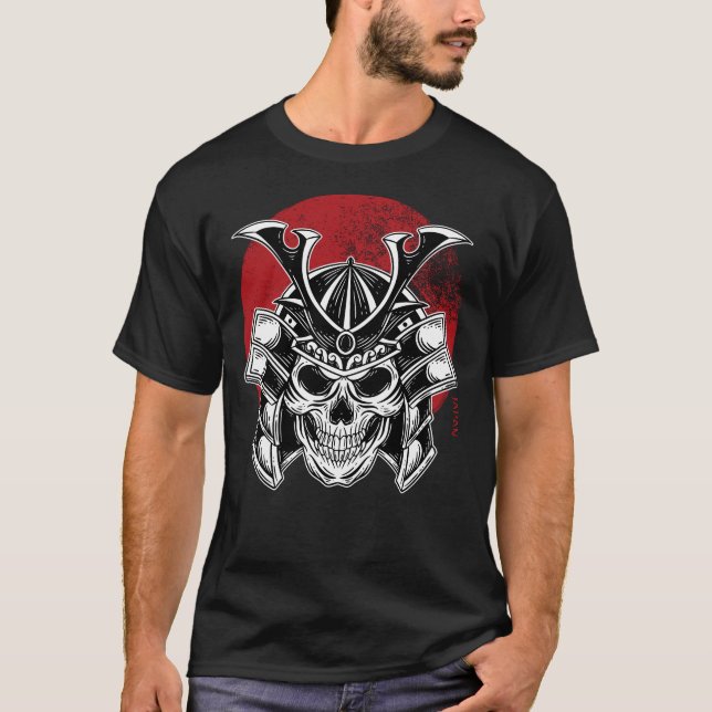 T-shirt Camiseta Masculina Máscara Samurai Oni / Samurai O (Devant)