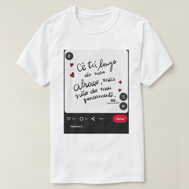 T-shirt Camiseta Masculino gola canoa simples  (Design devant)